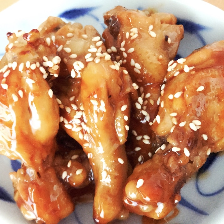 手羽元のさっぱり照り焼き!